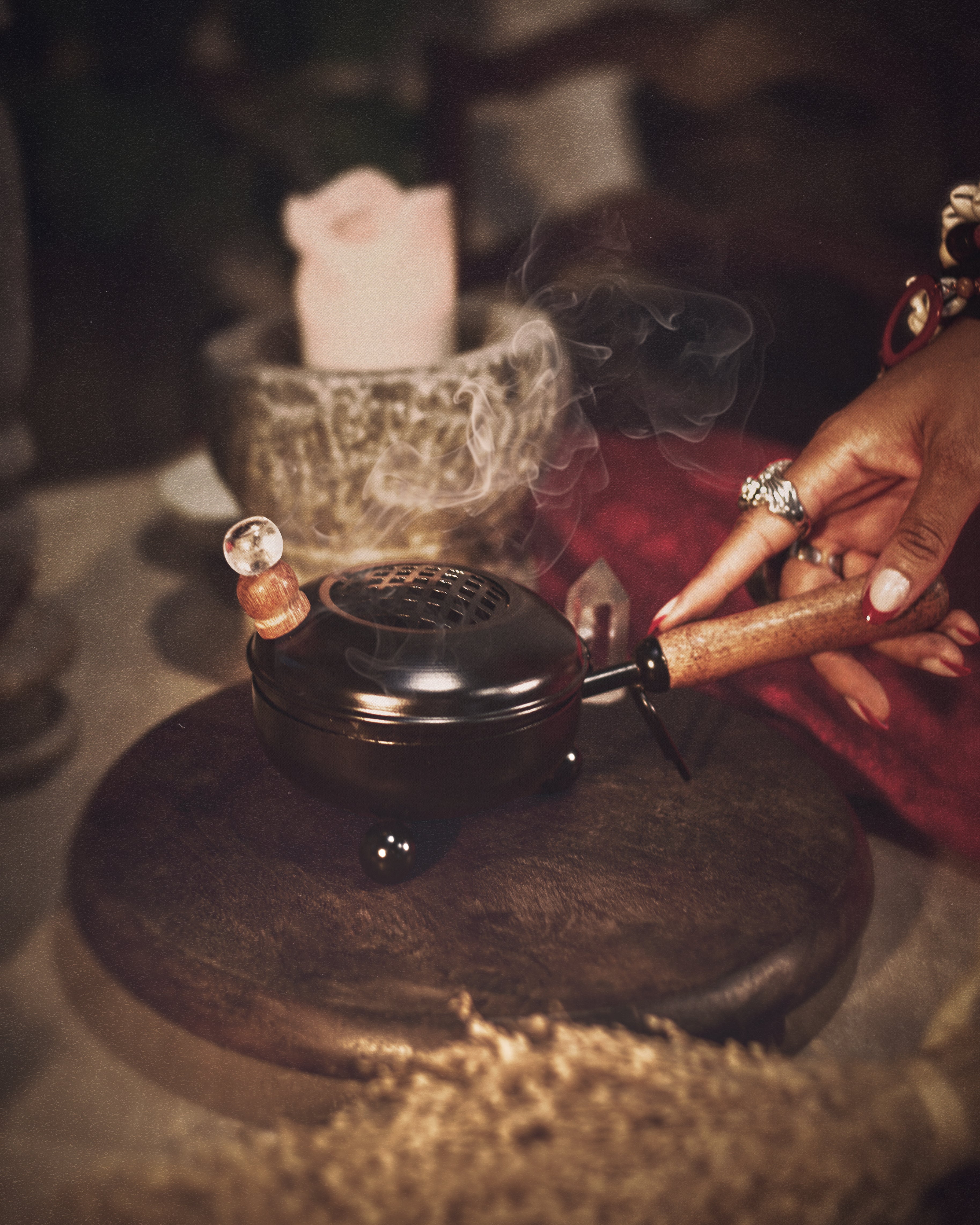 Diamond Iron Incense Burner